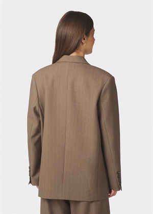 Gaby pinstripe blazer Taupe Neo Noir 